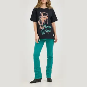 Wrangler Lainey Wilson Boot Hugger Jean Turquoise