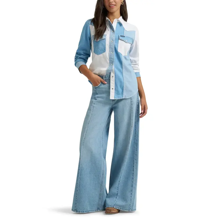 Wrangler Retro Pieced Denim Snap