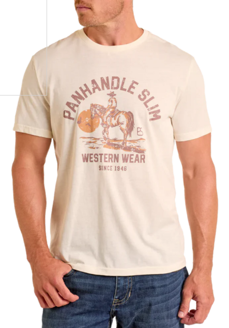 Panhandle Western Wear Under The Moon Tee Natural