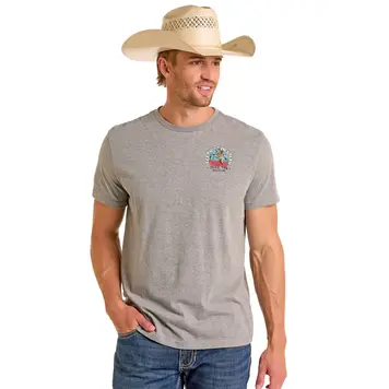 Panhandle Western Wear Keepin It Western Tee Grey