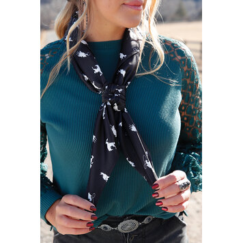 Cruel Denim Throw A Loop Wild Rag Black