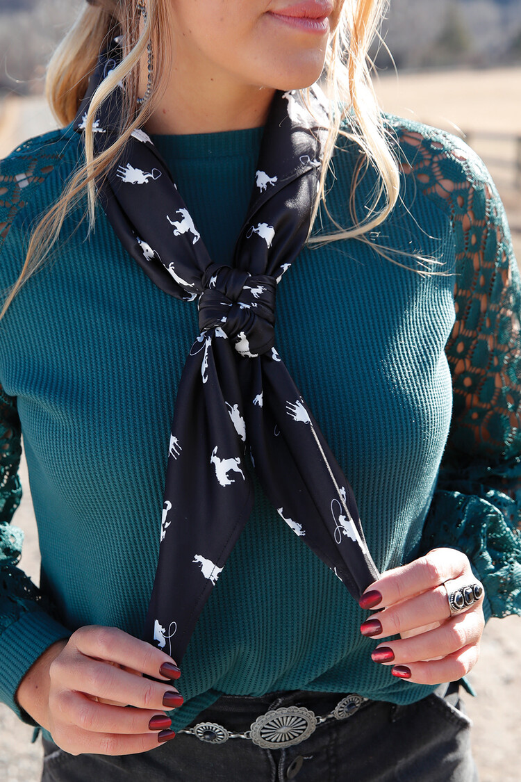 Cruel Denim Throw A Loop Wild Rag Black