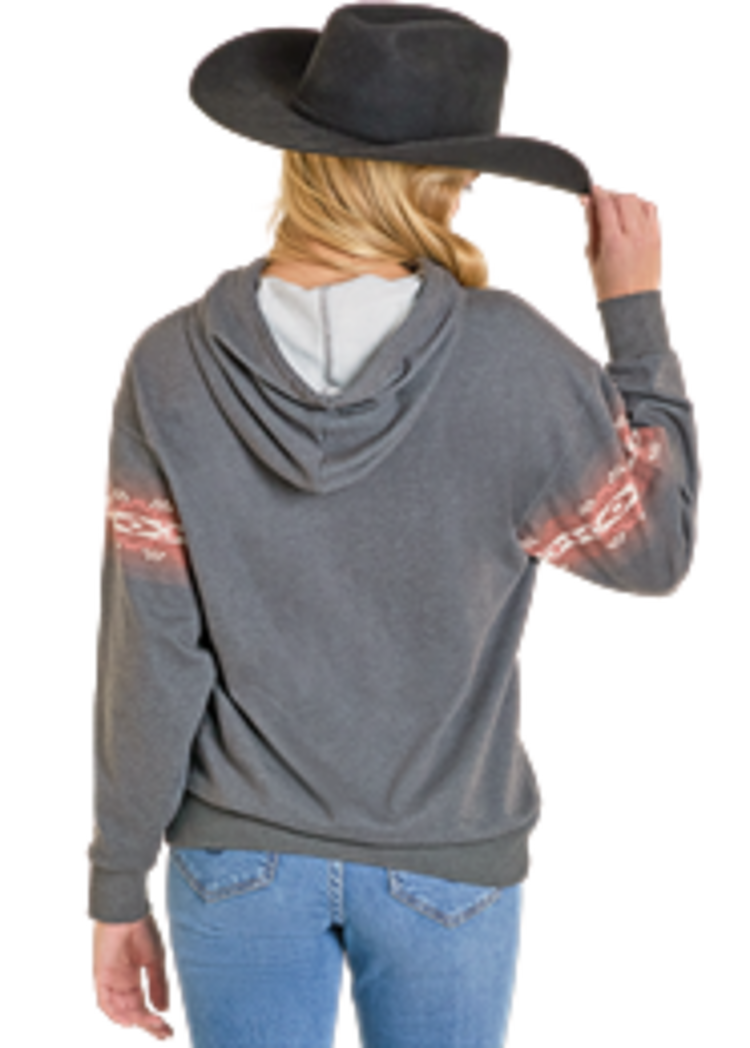 Wild Horse Border Print Hoodie