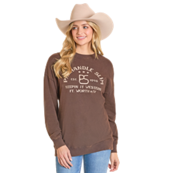 Panhandle Western Wear PS Logo Sweatshirt Brown
