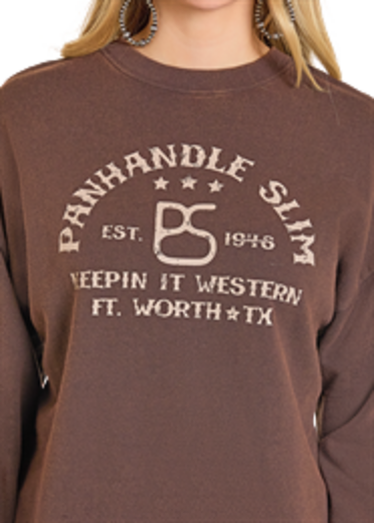 Panhandle Western Wear PS Logo Sweatshirt Brown