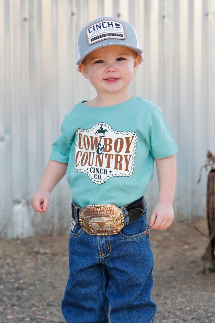 Cinch Toddler Cowboy And Country Tee Blue