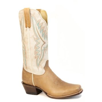 Roper Della Cutter Toe Tan Vintage Cream