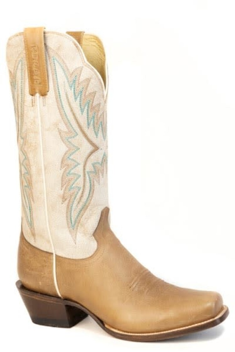 Roper Della Cutter Toe Tan Vintage Cream