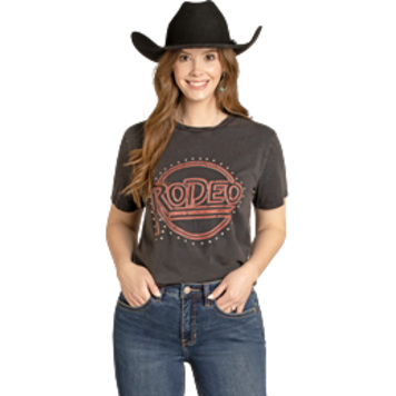 Rock & Roll Denim Rodeo Graphic Tee Studs