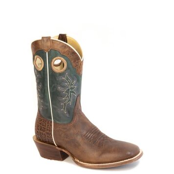 Roper Rough Rider Sq Toe Brown Green