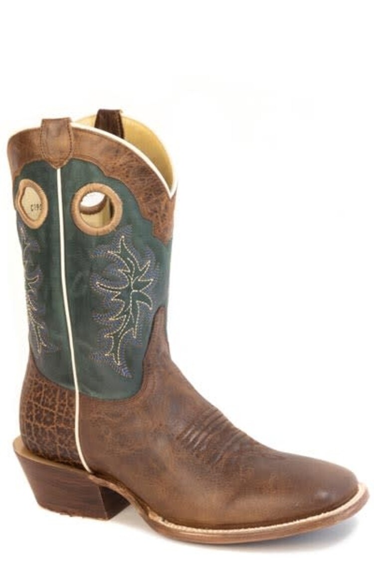 Roper Rough Rider Sq Toe Brown Green