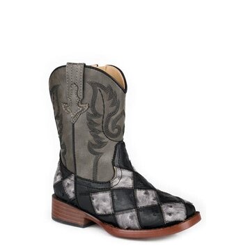 Roper Toddler Black Grey Bird Block