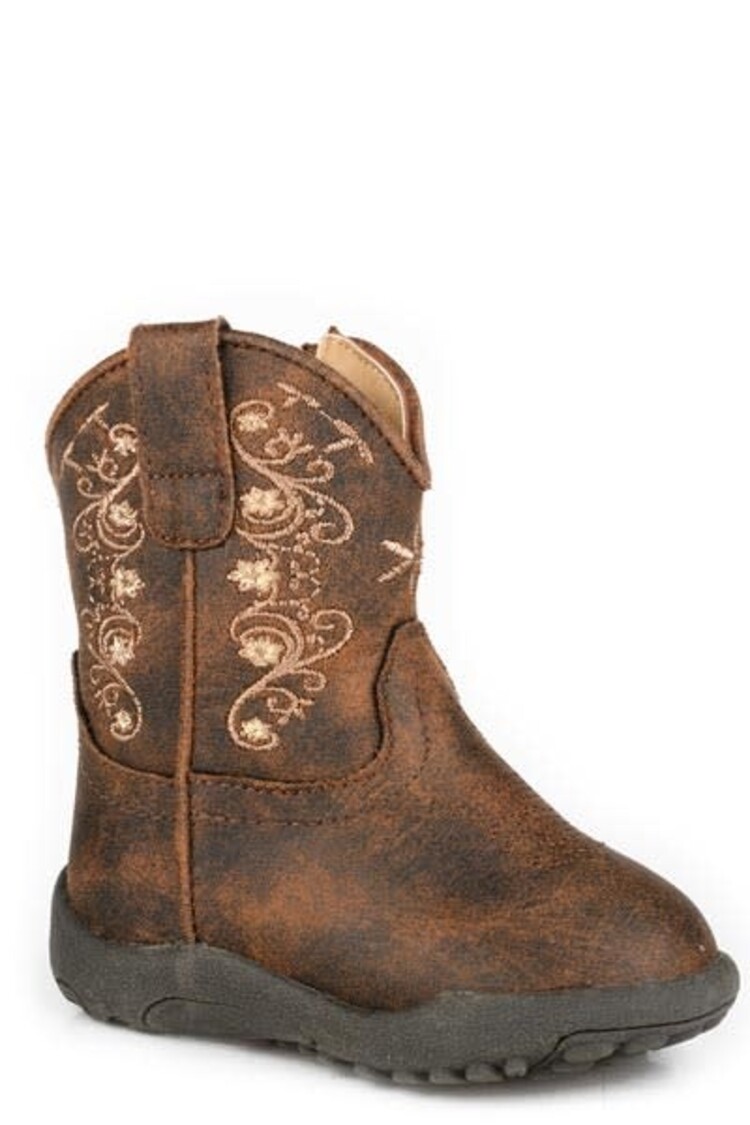 Roper Infant Bailey Brown Floral Zip