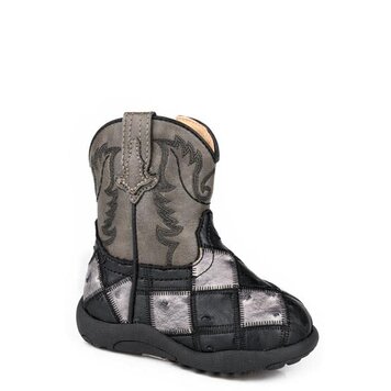 Roper Infant Black Grey Bird Block