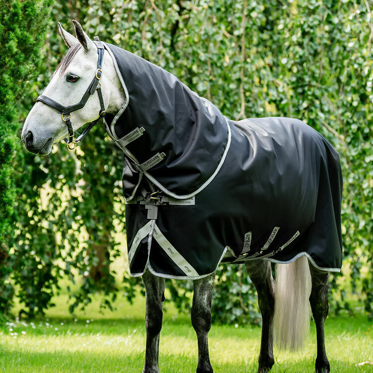 Horseware Rambo Supreme 1680D Turnout Black Grey 0g Light