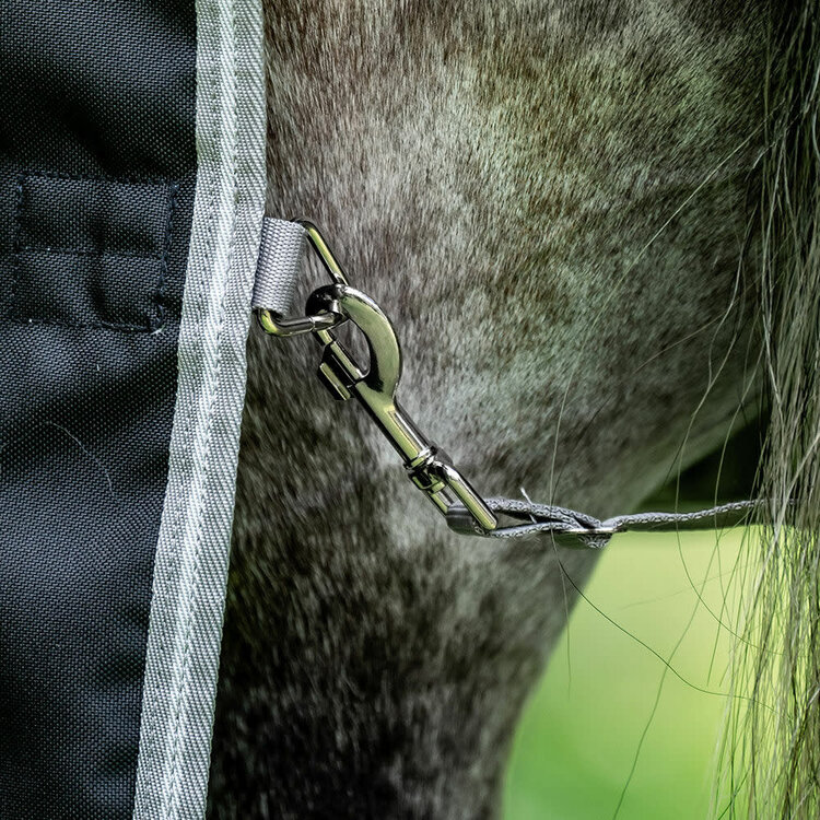 Horseware Rambo Supreme 1680D Turnout Black Grey 0g Light