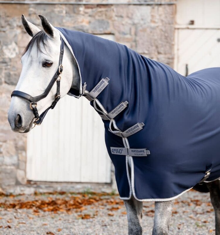 Horseware Amigo Jersey Integrated Cooler Navy Grey