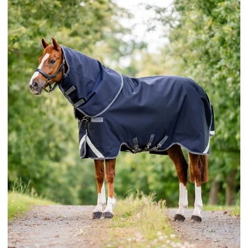 Horseware Rambo 1680D Plus Turnout Navy Grey