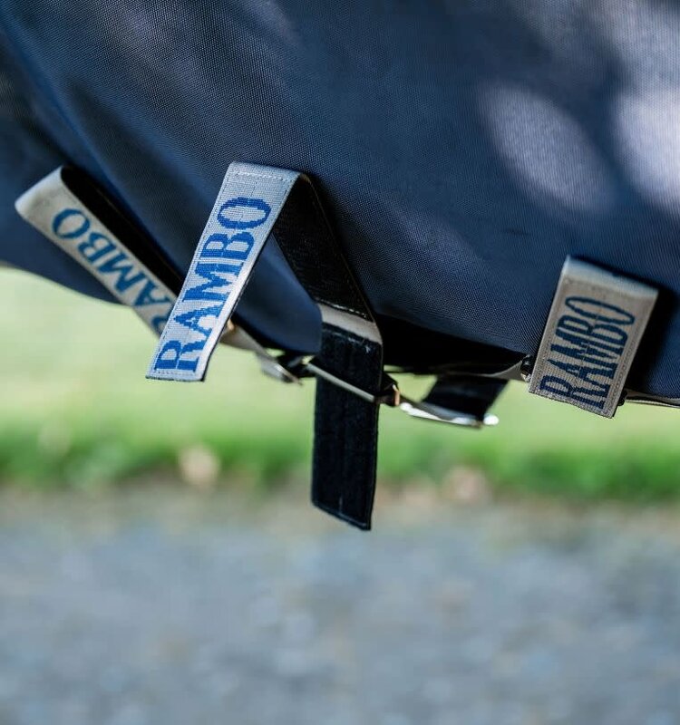 Horseware Rambo 1680D Plus Turnout Navy Grey