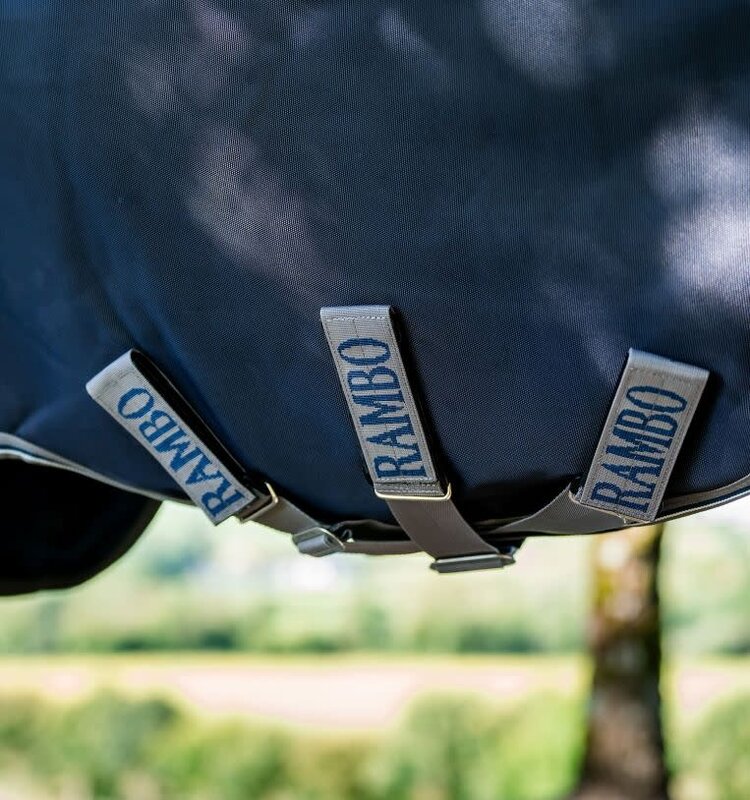 Horseware Rambo 1680D Plus Turnout Navy Grey