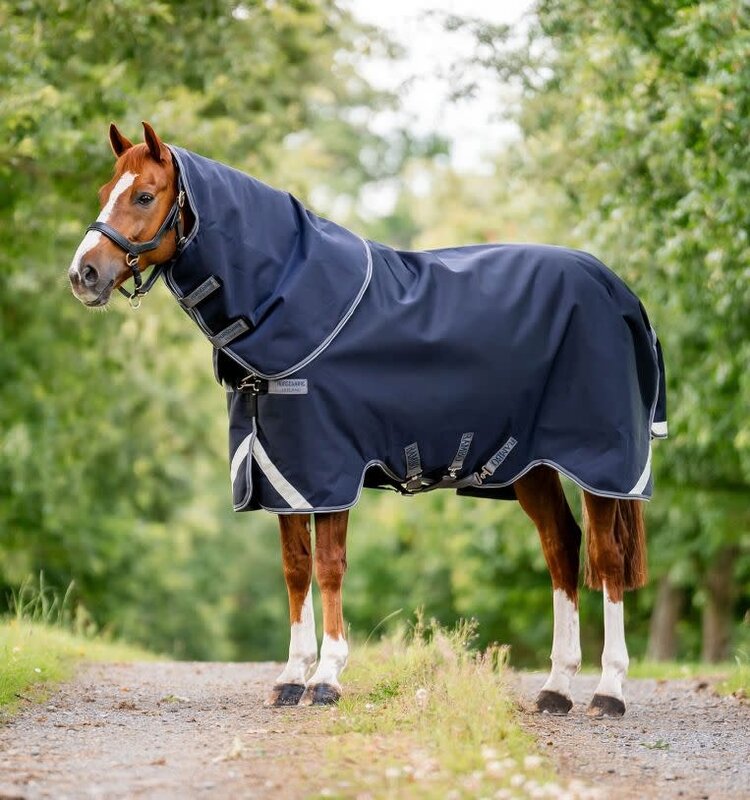 Horseware Rambo 1680D Plus Turnout Navy Grey