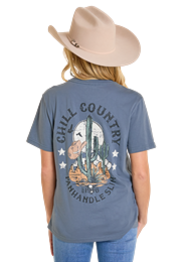 Panhandle Western Wear Chill Country Tee Indigo