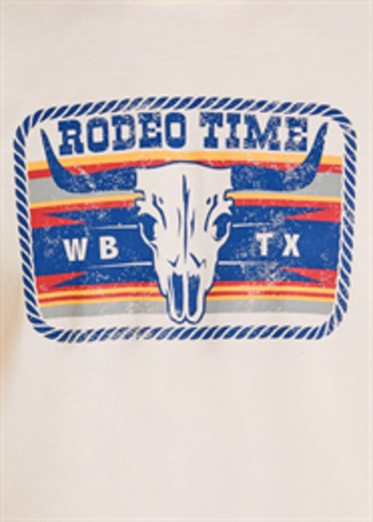 Rock & Roll Denim Dale Rodeo Time Tee Off White
