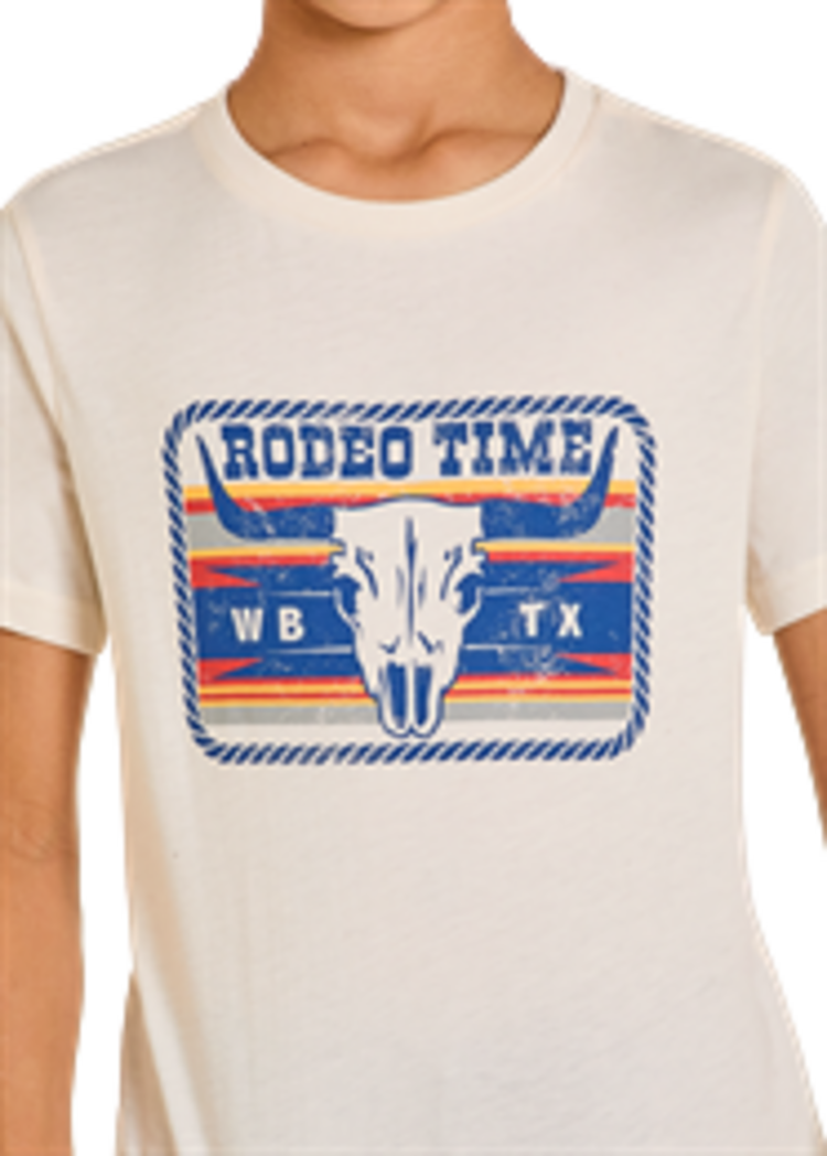 Rock & Roll Denim Youth Dale Rodeo Time Tee Off White