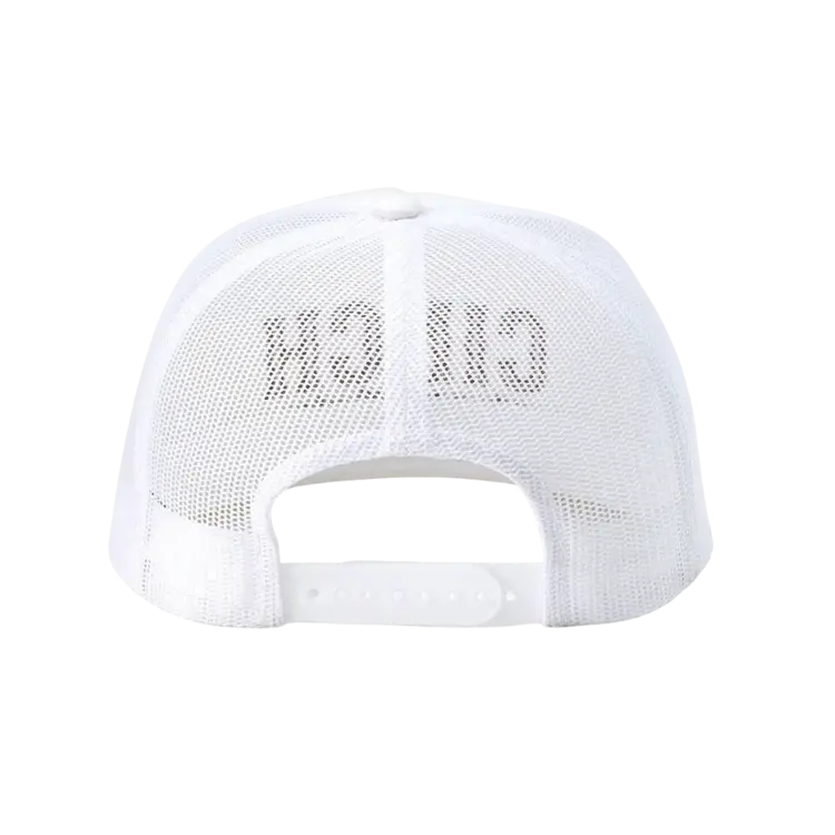 Cinch Trucker Cap White Brown Rope