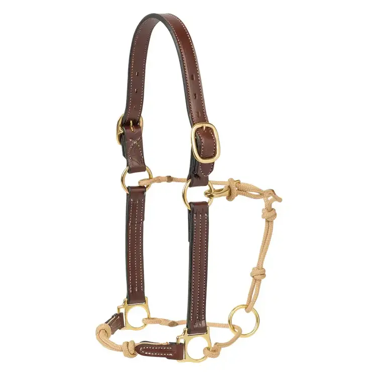 Weaver Leather Combination Leather & Rope Horsemans Halter