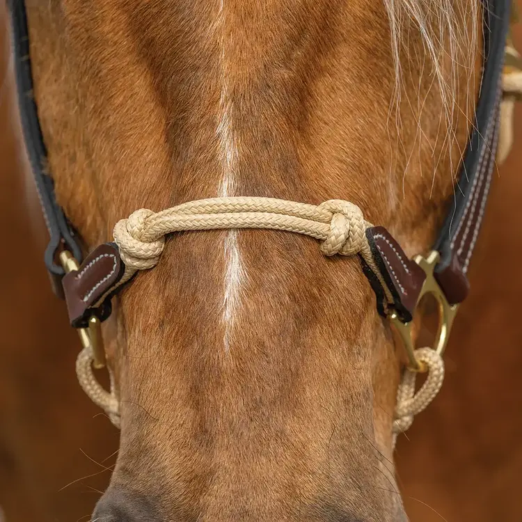 Weaver Leather Combination Leather & Rope Horsemans Halter