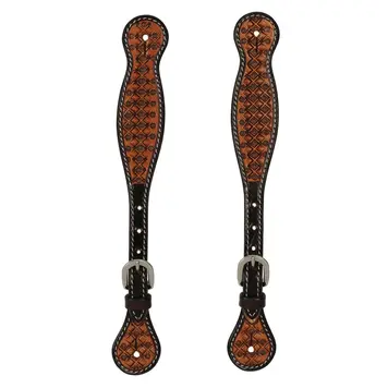 Weaver Leather Mens Floret Tooled Spur Straps
