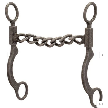 Weaver Leather Pro Series 5" Sweet Iron Chain Bit Buffed Black