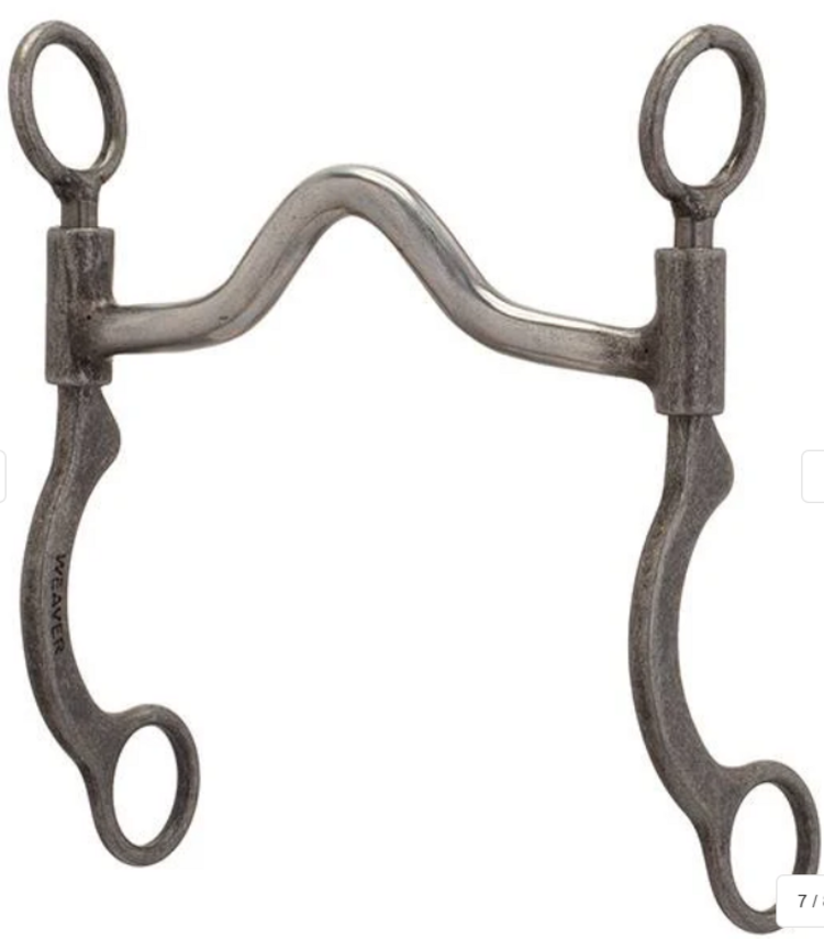 Weaver Leather Pro Series 5" Sweet Iron Port Bit Buffed Black