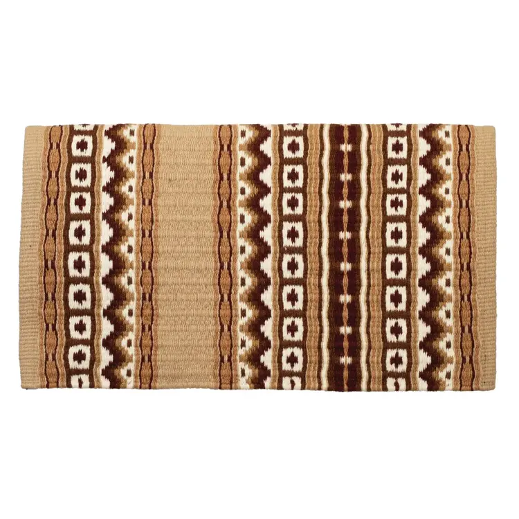 Weaver Leather New Zealand Wool Show Blanket Sand Cream Chestnut