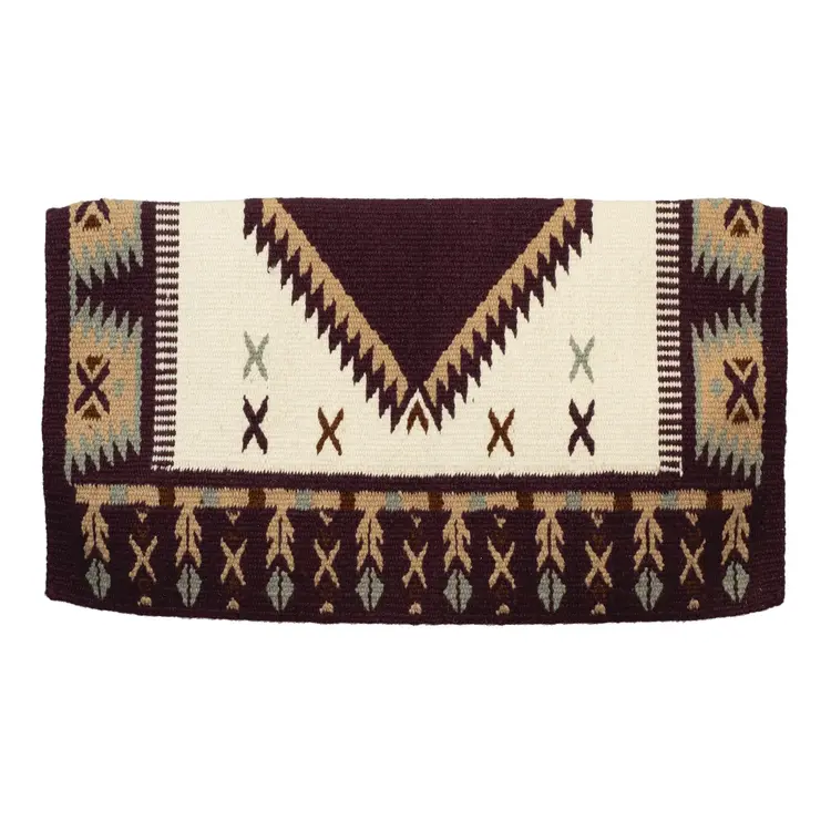 Weaver Leather New Zealand Wool Show Blanket Purple Cream Sand