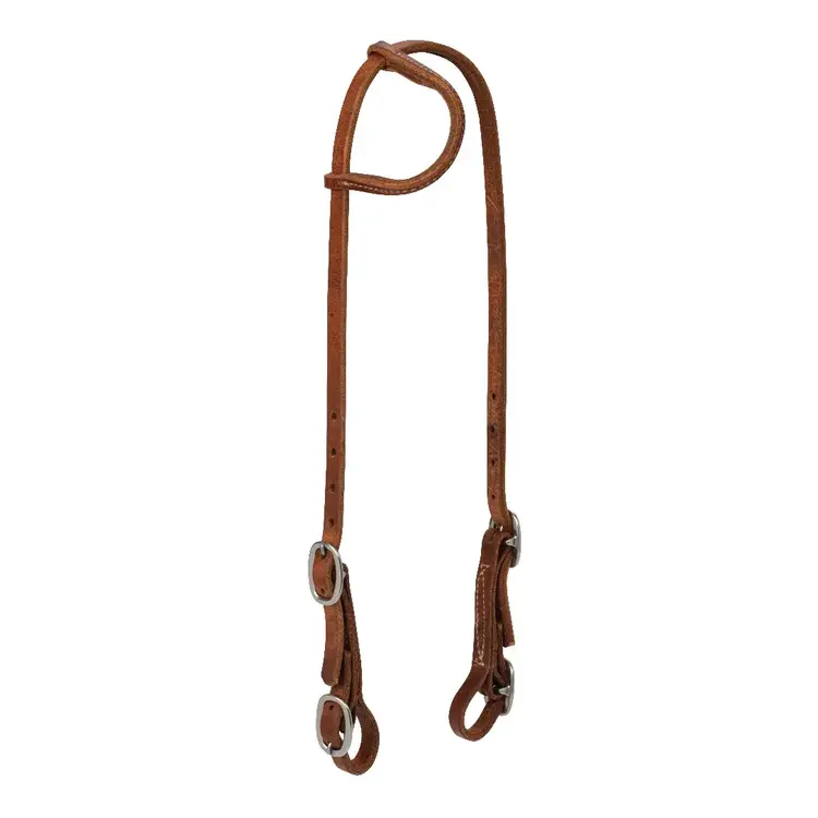 Weaver Leather ProTack Sliding Ear Headstall with Buckle Bit Ends