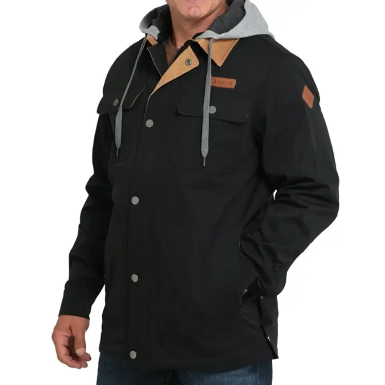Cinch Waterproof Hooded Barn Coat Black