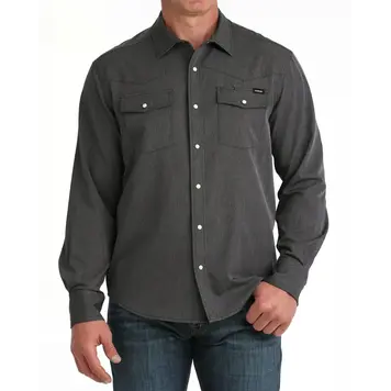 Cinch Stretch Ripstop Camp Shirt Black