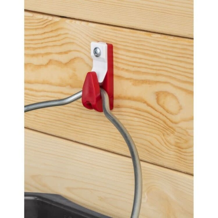 Plastic Bucket Holder Red