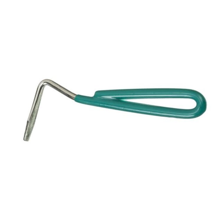 Tough 1 Hoof Pick with Vinyl Coated Handle Hunter Green