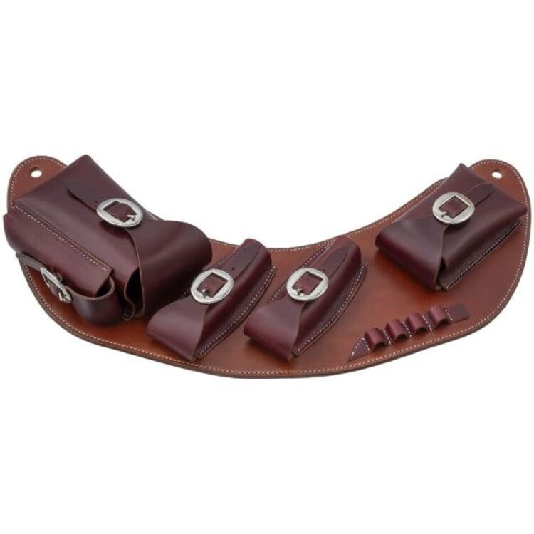 Silver Royal Leather Medicine Cantle Bag