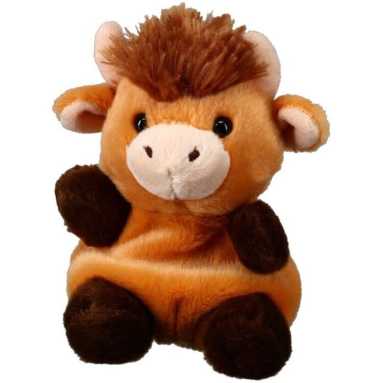 Palm Pals Plush Highland Cow