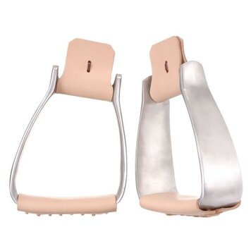 Tough 1 3" Aluminum Angled Roper Stirrups