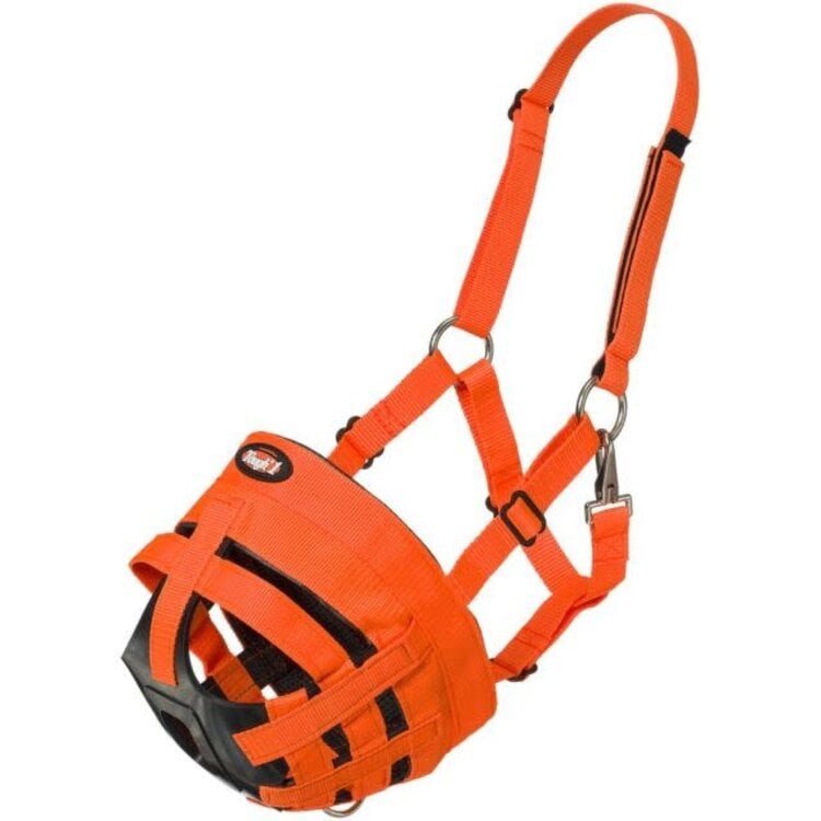 Tough 1 Horse Easy Breathe Grazing Muzzle Orange