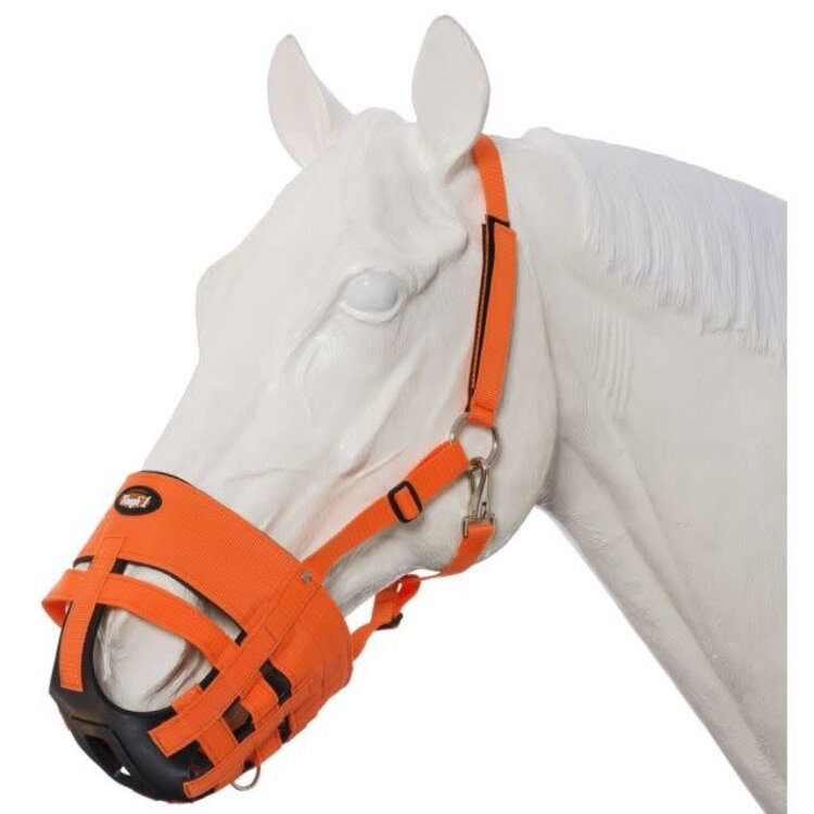 Tough 1 Horse Easy Breathe Grazing Muzzle Orange
