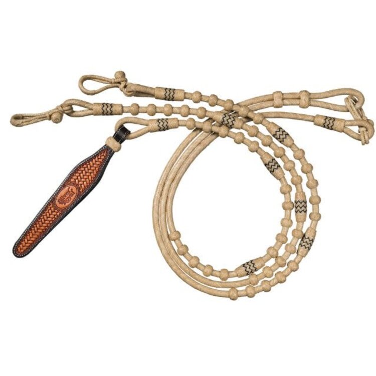 Tough 1 30 Plait Romel Reins Rawhide Black