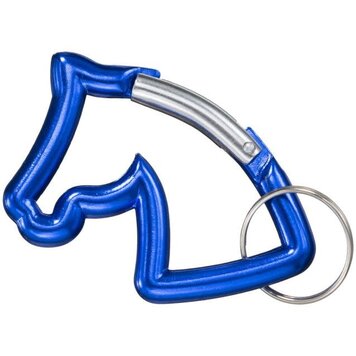 Horsehead Carabiner Keychain Royal Blue