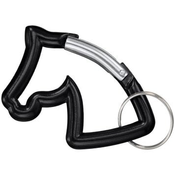 Horsehead Carabiner Keychain Black