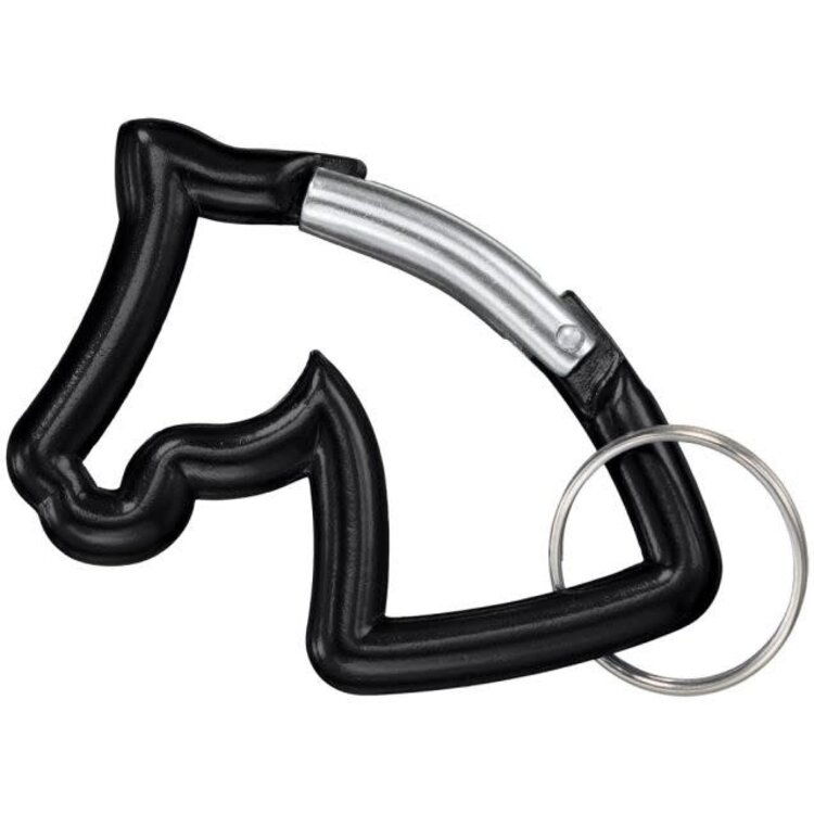 Horsehead Carabiner Keychain Black